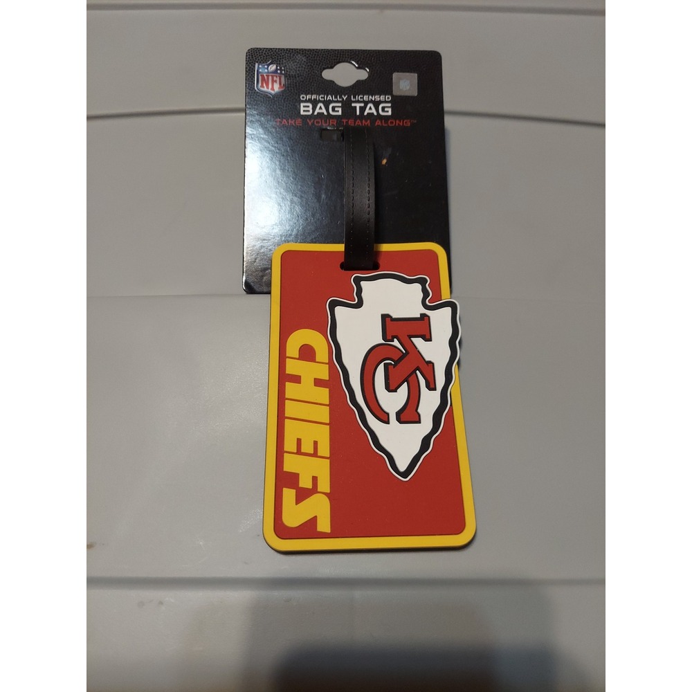 Kansas‎ City Chiefs Bag Tag for your luggage. NFL